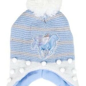 ~NEW~ Disney - Frozen II Winter Hat & Mittens Set - Blue Glitter